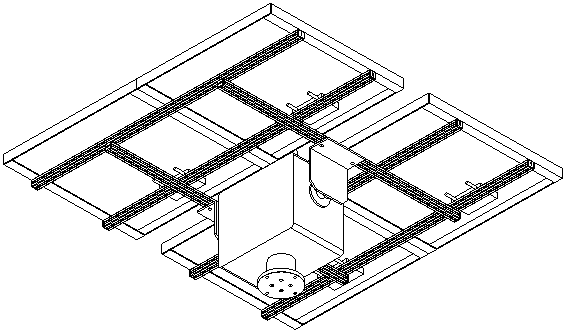 光伏電池方陣與水平方向和俯仰方向運(yùn)動機(jī)構(gòu)